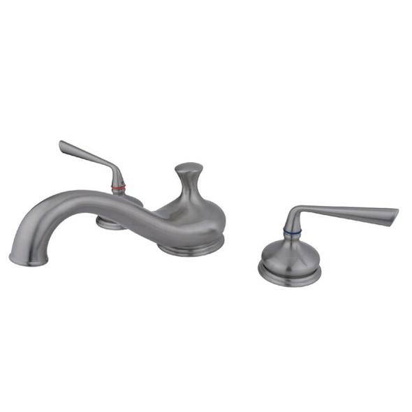 Kingston Brass Roman Tub Faucet, Brushed Nickel, Deck Mount KS3338ZL