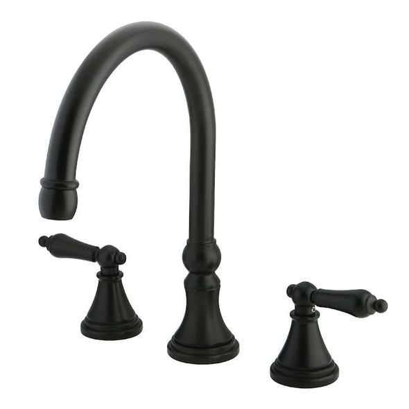 Kingston Brass Roman Tub Faucet, Oil Rubbed Bronze, Deck Mount KS2345AL