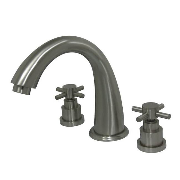 Kingston Brass Roman Tub Faucet, Brushed Nickel, Deck Mount KS2368EX