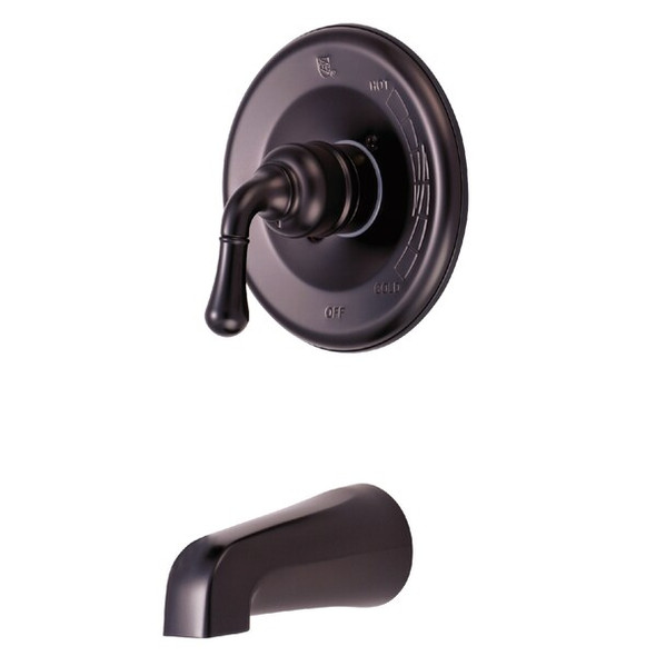 Tub and Shower Faucet, Standard, 2, Wall Mount, Oil Rubbed Bronze