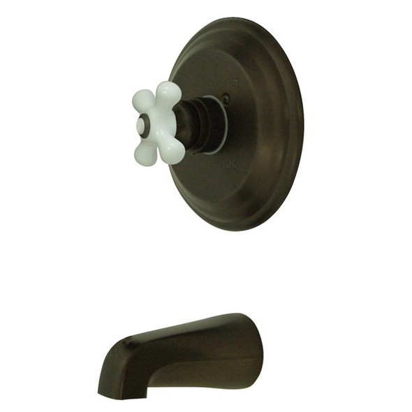 Tub and Shower Faucet, Standard, 2, Wall Mount, Oil Rubbed Bronze