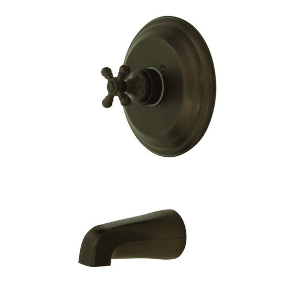 Tub and Shower Faucet, Standard, 2, Wall Mount, Oil Rubbed Bronze