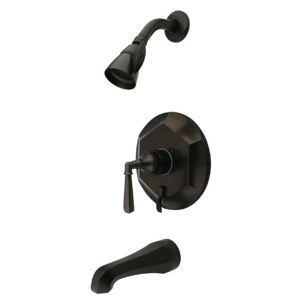 Tub and Shower Faucet, Standard, 3, Wall Mount, Oil Rubbed Bronze