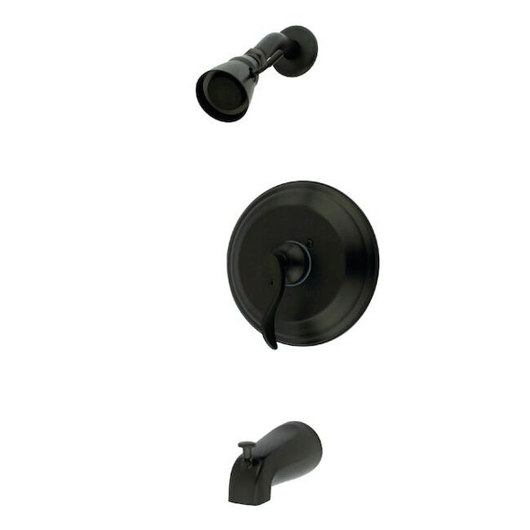 Tub and Shower Faucet, Standard, 3, Wall Mount, Oil Rubbed Bronze