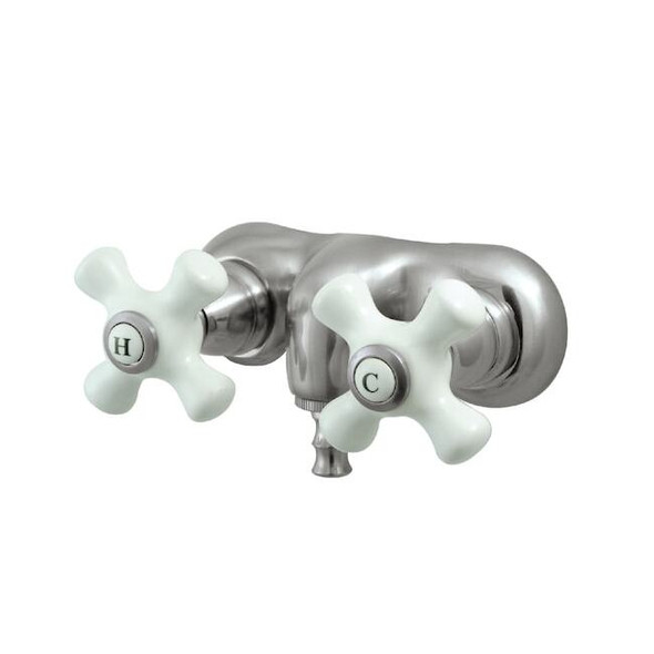Wall-Mount Clawfoot Tub Faucet, Brushed Nickel, Tub Wall Mount