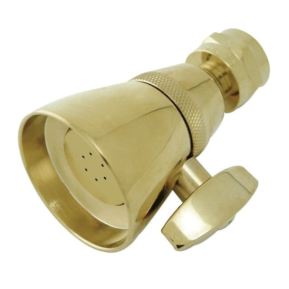Kingston Brass Shower Head, Polished Brass, Wall Mount K131A2