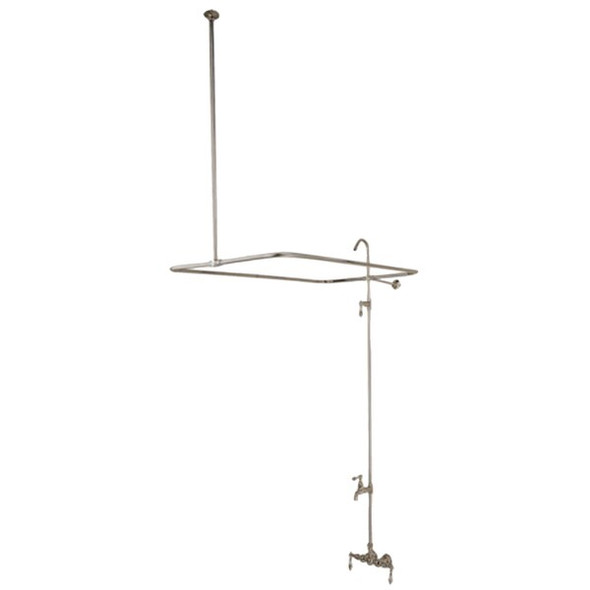 Wall-Mount Clawfoot Tub Faucet, Brushed Nickel, Tub Wall Mount