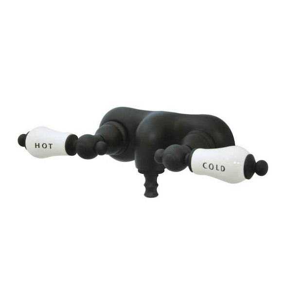 Wall-Mount Clawfoot Tub Faucet, Oil Rubbed Bronze, Tub Wall Mount