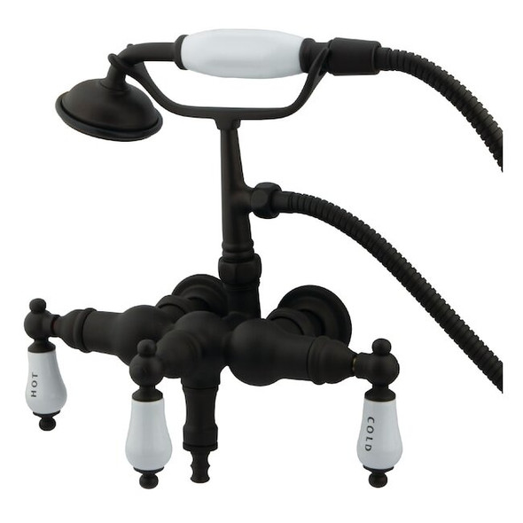 Wall-Mount Clawfoot Tub Faucet, Oil Rubbed Bronze, Tub Wall Mount