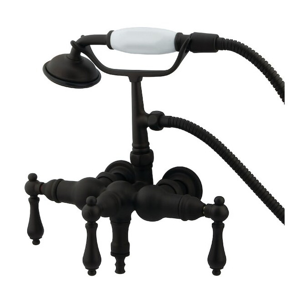 Wall-Mount Clawfoot Tub Faucet, Oil Rubbed Bronze, Tub Wall Mount