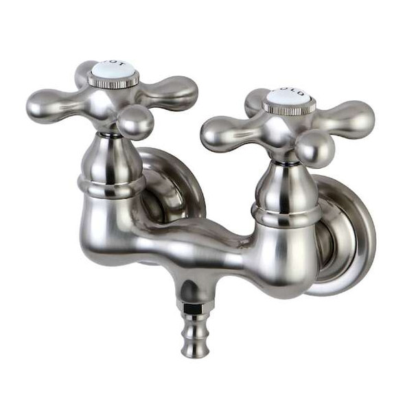 Wall-Mount Clawfoot Tub Faucet, Brushed Nickel, Tub Wall Mount