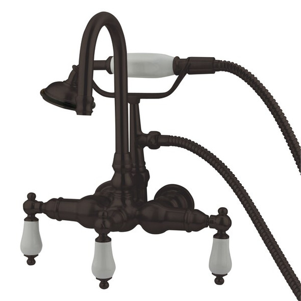 Wall-Mount Clawfoot Tub Faucet, Oil Rubbed Bronze, Tub Wall Mount