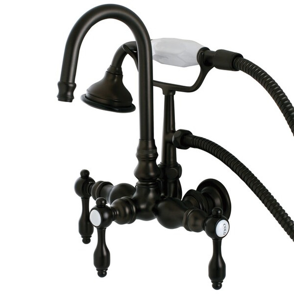 Wall-Mount Clawfoot Tub Faucet, Oil Rubbed Bronze, Tub Wall Mount