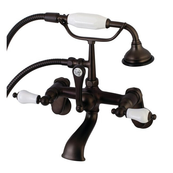 Wall-Mount Clawfoot Tub Faucet, Oil Rubbed Bronze, Tub Wall Mount