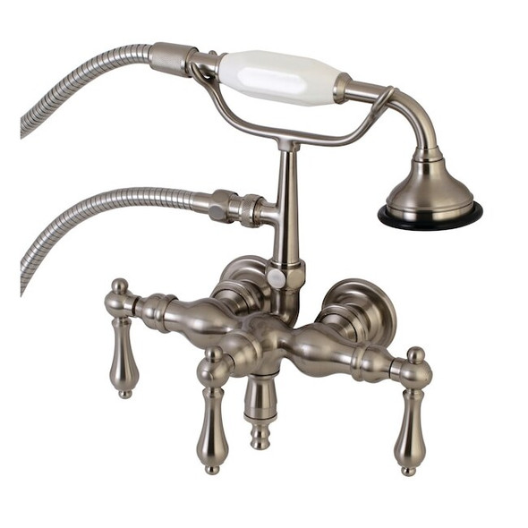 Wall-Mount Clawfoot Tub Faucet, Brushed Nickel, Tub Wall Mount