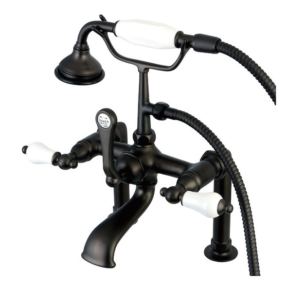 Deck-Mount Clawfoot Tub Faucet, Oil Rubbed Bronze, Deck Mount