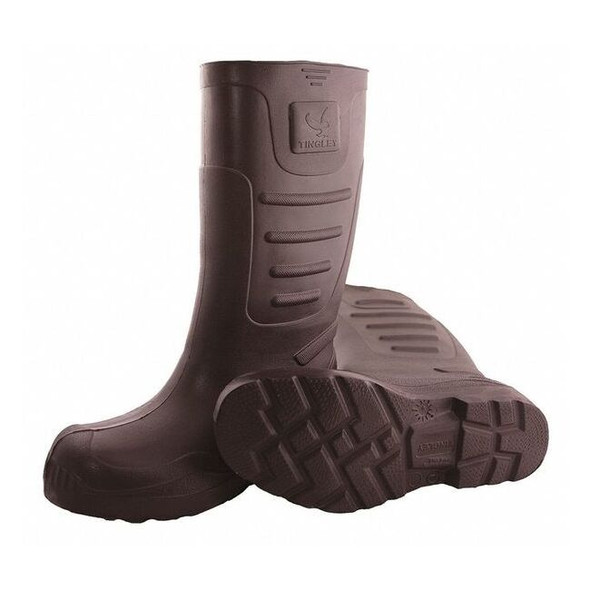 Tingley Men's Airgo Rubber Boot, Plain Toe, 15" Height, Brown, 6 21144