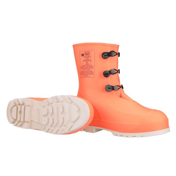 Men's HazProof Mid Rubber Boots, Steel Toe, 11" Height, Orange, 10  82330.10.01