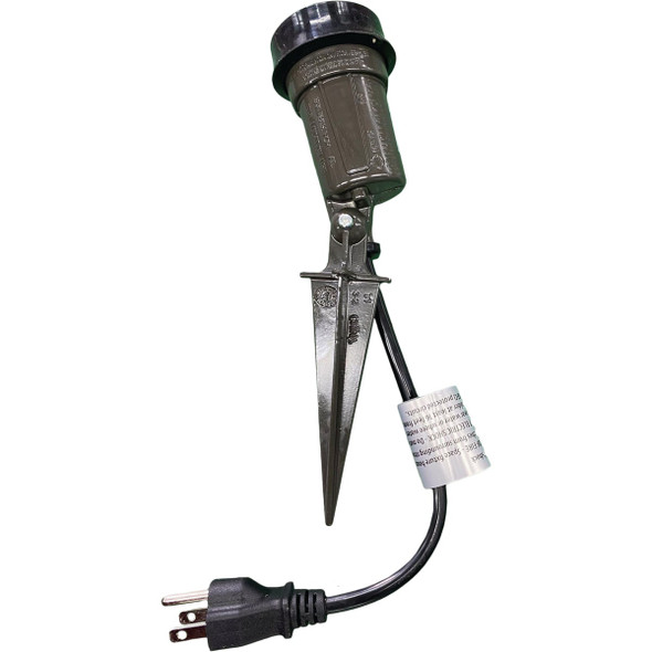 Southwire PAR38 Bronze Weatherproof Spike Lamp Holder WSL2B-UPC