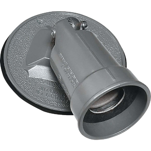 Southwire PAR38 Round Gray Weatherproof Lamp Holder WRC1PAR-UPC