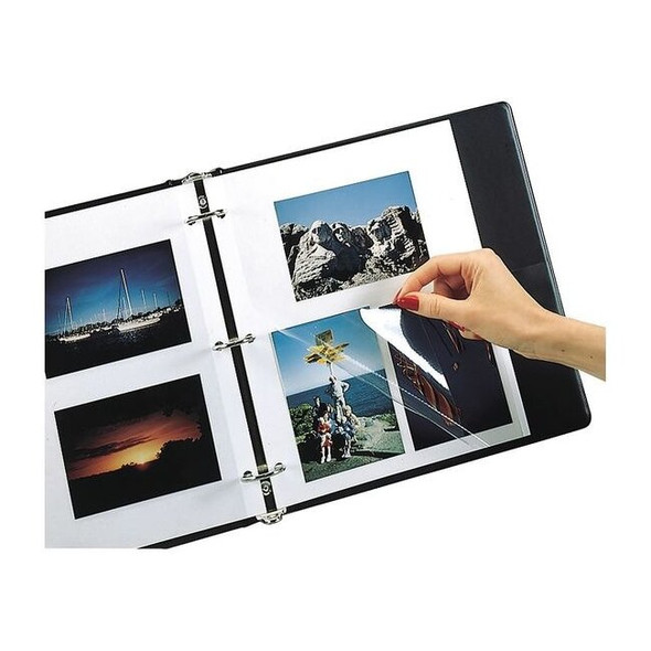 11" x 9" Redi-Mount Ring Binder Photo Mounting Sheets, 50/BX