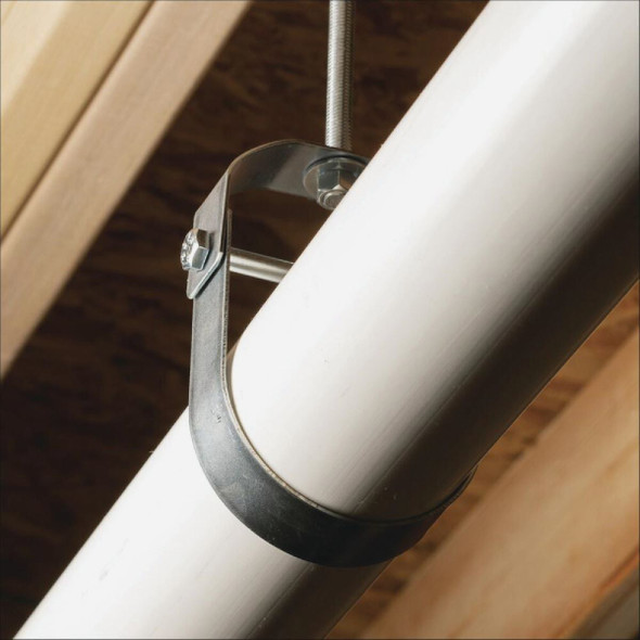 Oatey 2 In. Galvanized Steel Clevis Hanger