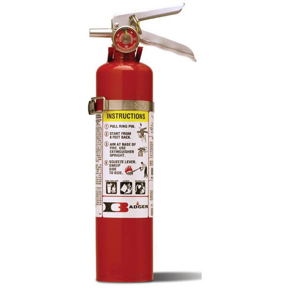 Badger™ Standard 2.5 lb ABC Fire Extinguisher w/ Vehicle Bracket Badger™ Standard 2.5 lb ABC Fire Extinguisher w/ Vehicle Bracket