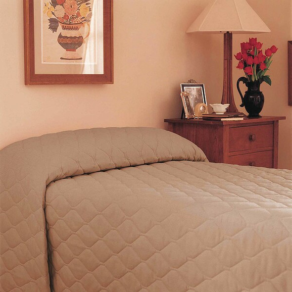 Martex Bedspread,110 in L,Khaki MAINSPREAD KHAKI Martex Bedspread,110 in L,Khaki MAINSPREAD KHAKI