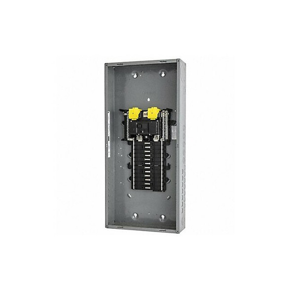 Load Center, QO, 24 Spaces, 125A, 120/240V AC, Main Circuit Breaker, 1 Phase