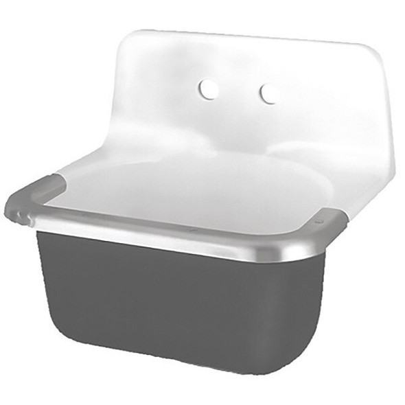 American Standard Utility Sink,24"x20.5"x20.25" 7695008.020