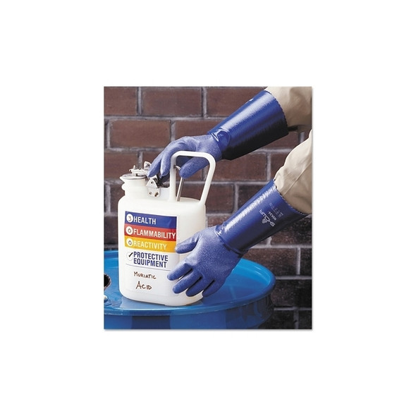 NSK24 Dual Nitrile-Coated Gloves, X-Large, Blue