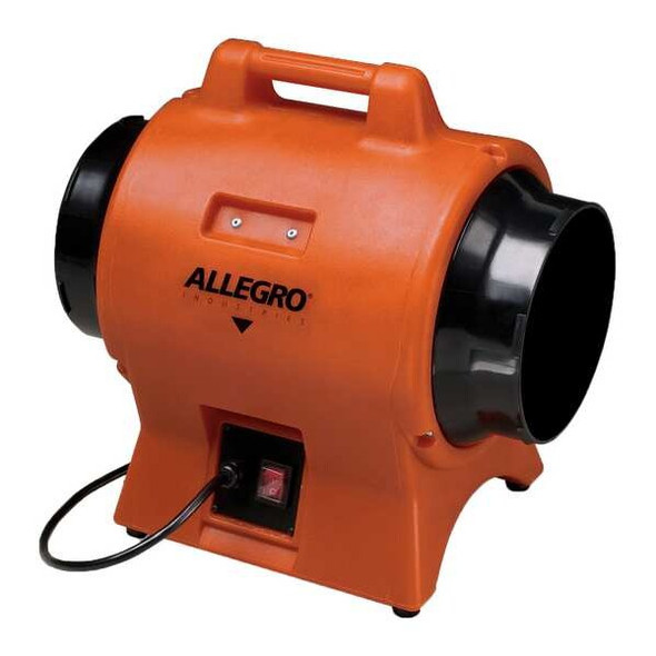 Allegro Industries ConfinedSpaceBlower,Blk/Orng/Yell,12.5"W 9539-08