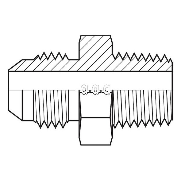Adaptall Hose Adapter,1/2",JIC,1/4",BSPT 9011-08-04