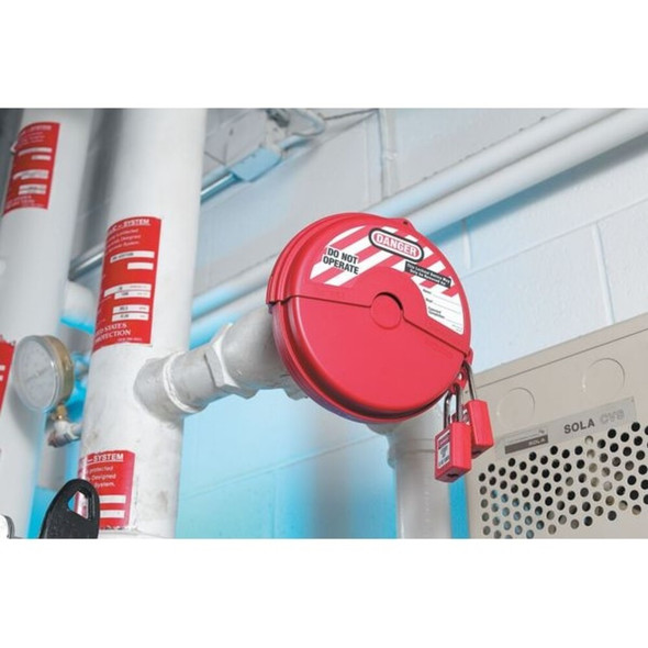 Master Lock Gate Valve Lockout,Fits Sz 8 to 13 484