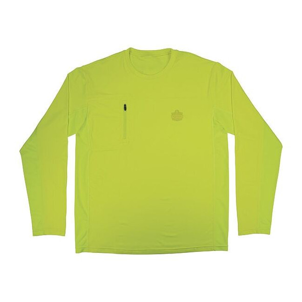 Ergodyne Cooling Long Sleeve Sun Shirt with UV Protection, Green, XL 6689