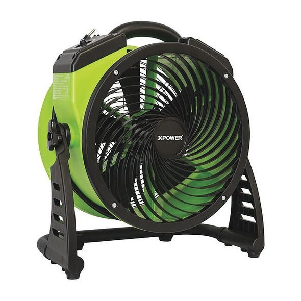 Xpower AxialBlower,Green,Polypropylene,8-7/8inH FC-200