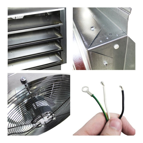 Maxx Air 18 In. Heavy Duty Exhaust Fan with Automatic Shutter IF18UPS