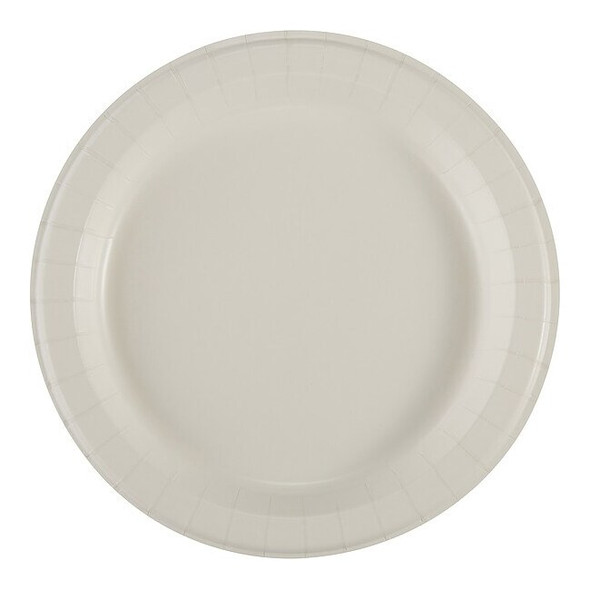 Dixie Disp Paper Plate,8 1/2",Wht,SXP9W,PK500 SXP9W