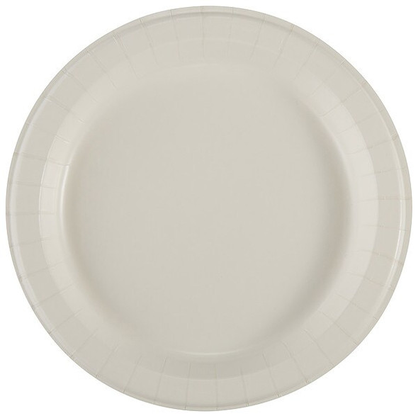 Dixie Disp Paper Plate,8 1/2",Wht,SXP9W,PK500 SXP9W