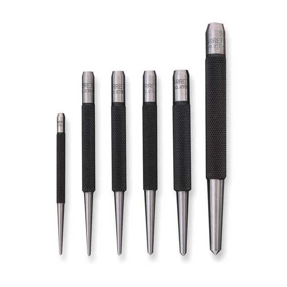 Starrett Center Punch Set,Steel,5 pcs. S117PC