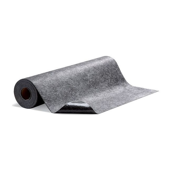 Pig Sorbent Roll, 4 gal, 3 ft x 10 ft, Universal, Gray, 5 PK GRP36203-GY