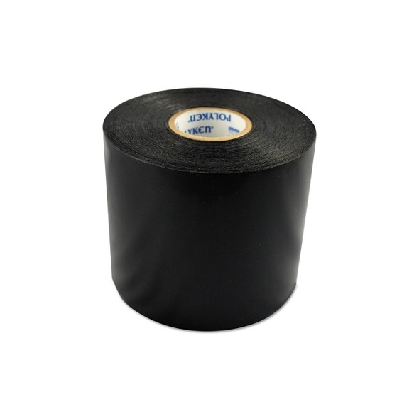 Utility Coating, 4 in W x 100 ft L, 12 mil, Black Pack of 3