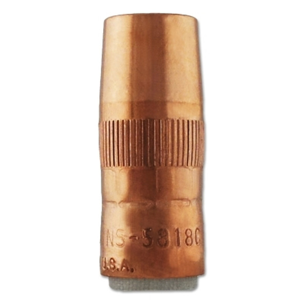 Centerfire™ MIG Nozzle, 1/8 in Recess, 5/8 in Bore, For T Series Tip, Copper Pack of 10