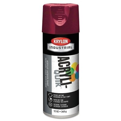 Interior/Exterior Industrial Maintenance Paint, 12 oz Aerosol Can, Cherry Red Pack of 6