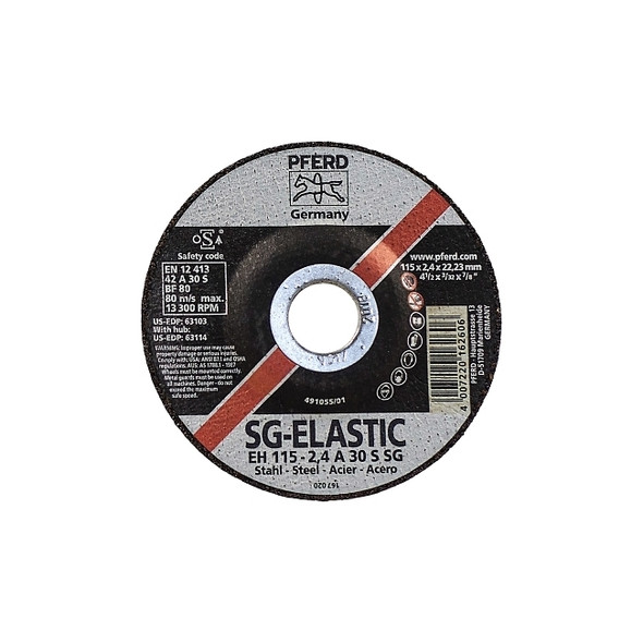 Type 27 Premium Performance SG Depressed Center Cut-Off Wheel, 4-1/2 in dia, 3/32 in Thick, 7/8 in Arbor, 46 Grit Pack of 25