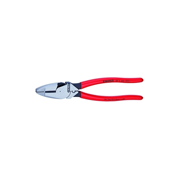New England Linesman Pliers, 9 1/2 in Length, Plastic Coated Handle Pack of 6