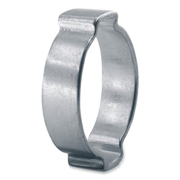 2-Ear Zinc-Plated Hose Clamp, 19/32 in OD, 0.551 in-0.669 in dia, 0.315 in W Pack of 100