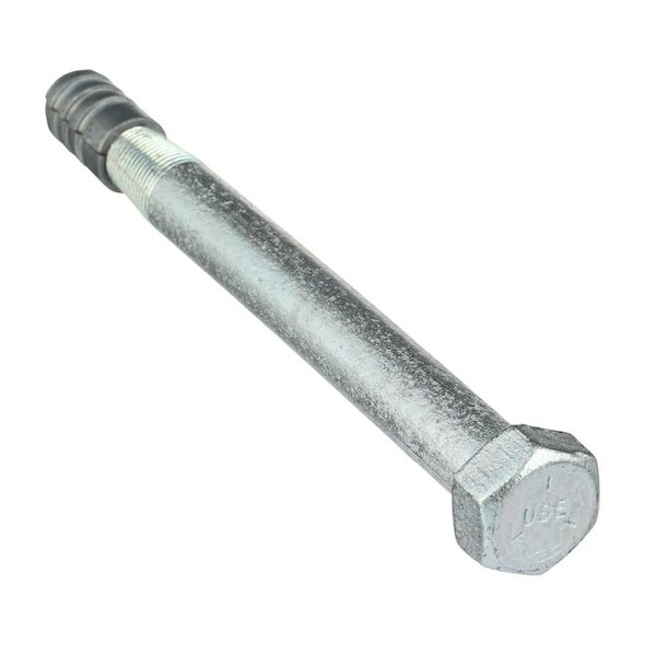 Taper Bolt Removable Anchor Bolt, 3/4" Dia, 7" L, Zinc Alloy Zinc Plated, 15 PK