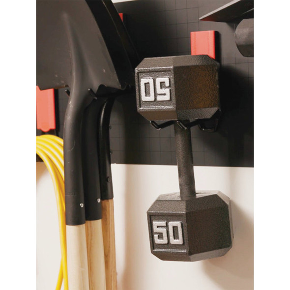 Gator Magnetics MEGA 4.5 In. Red Open Magnetic Hook, 45 Lb. Capacity