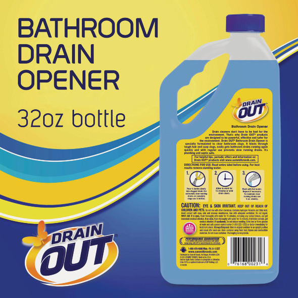 DrainOut 32 Oz. Liquid Bathroom Drain Opener